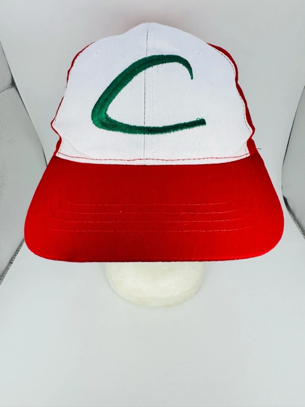 Pokemon Ash Ketchum Style Youth Baseball Cap Red White Adjustable Hat